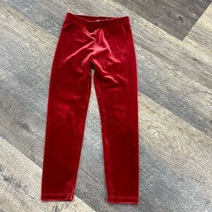 Girls Janie and Jack Velour leggings